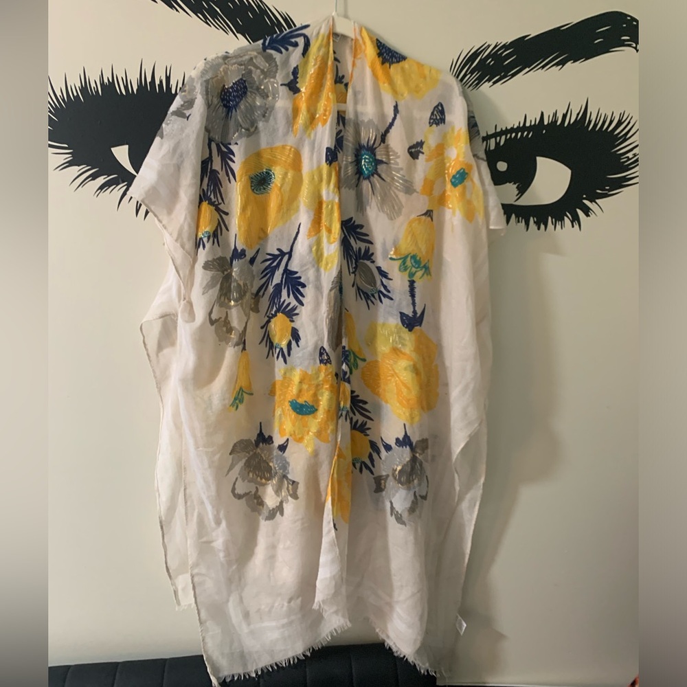 Floral Patterned Swim Coverup